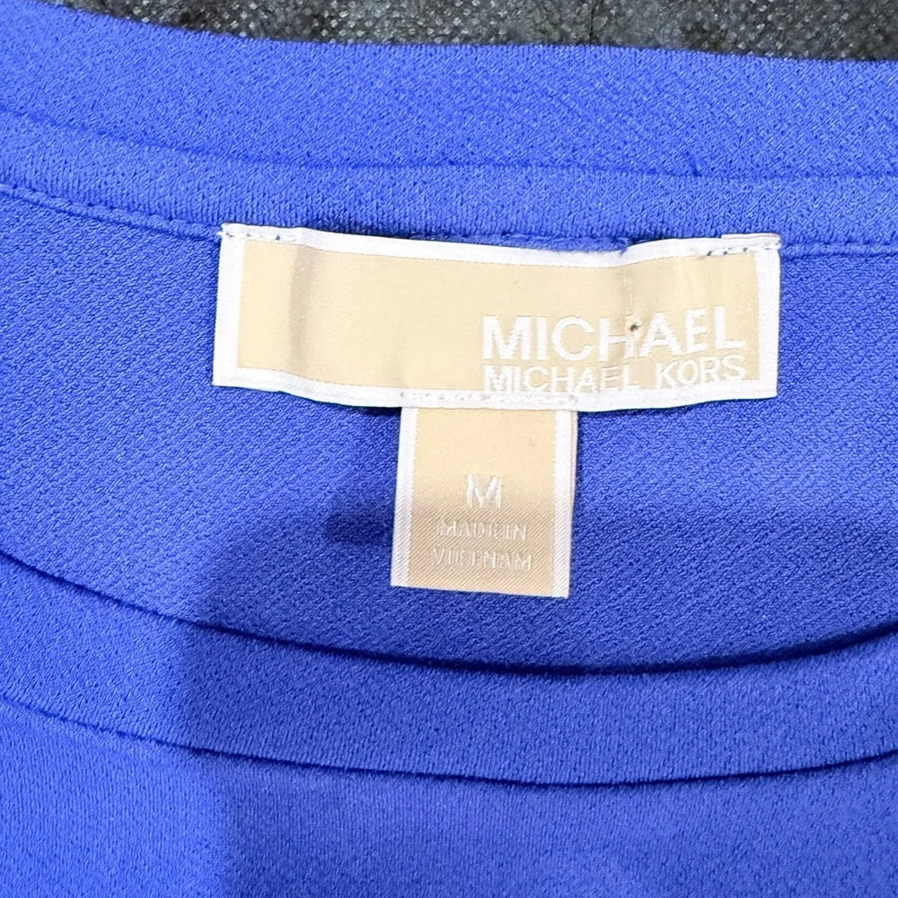 🔥Michael Kors Blue Short Sleeve Women's Dress NWOT Size M🔥